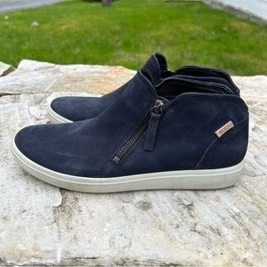 Ecco Blue Suede Ankle Sneaker